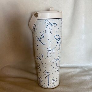 Hydrapeak Blue Bows and Polkadots Water Bottle